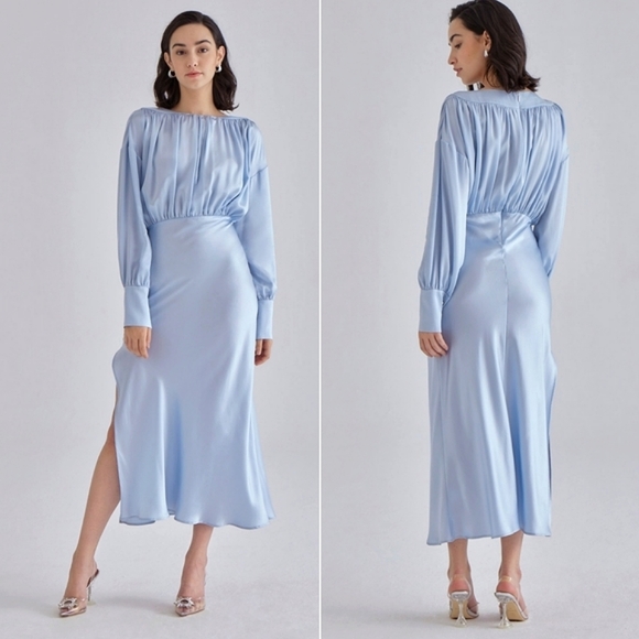 Lavender Fields Maxi Silk Dress main image 0